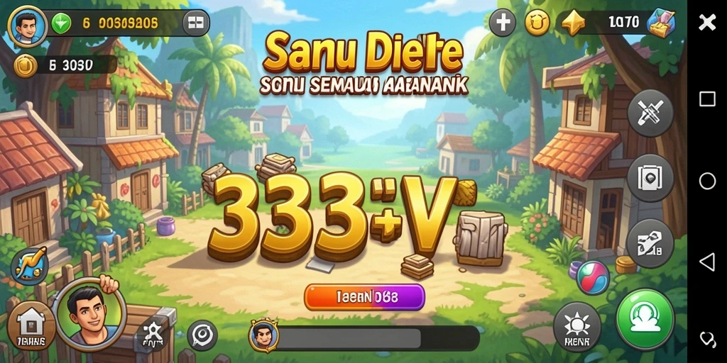 Tampilan gameplay menarik dari 333V, memukau dan interaktif.