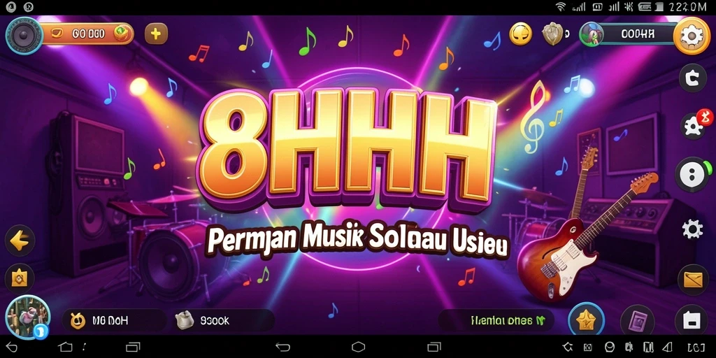Tampilan gameplay 8HHH yang penuh warna dan interaktif.