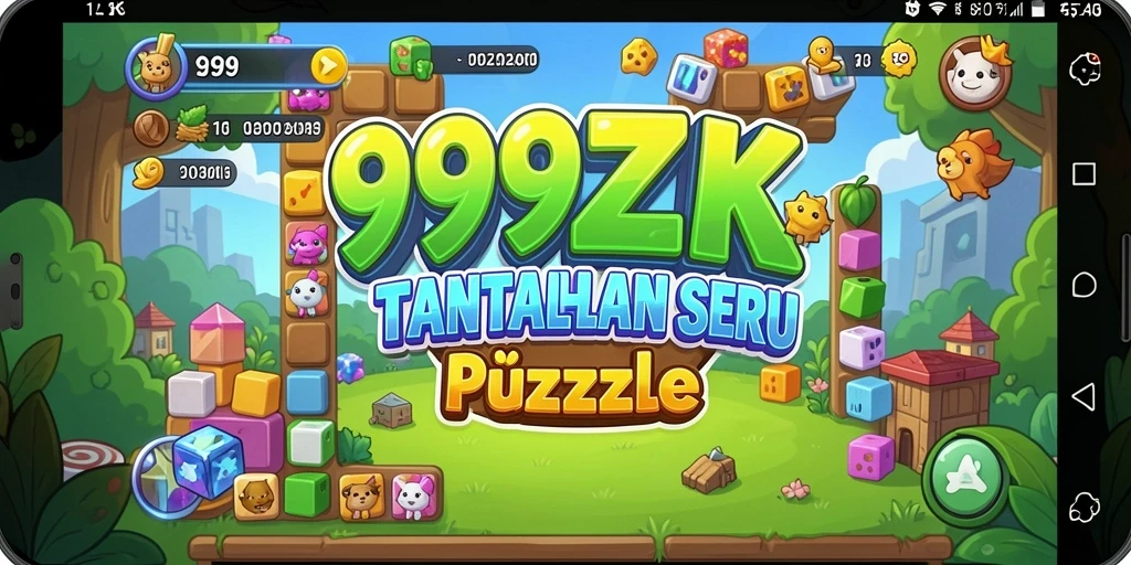 Screenshot gameplay 999ZK yang menunjukkan tantangan puzzle seru.