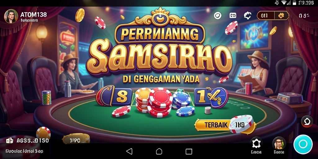 Tampilan permainan Kasino yang seru dan mengasyikkan di ATOM138.