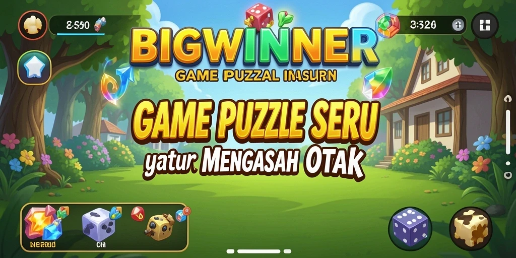 Tampilan gameplay seru dalam game Puzzle BIGWINNER.