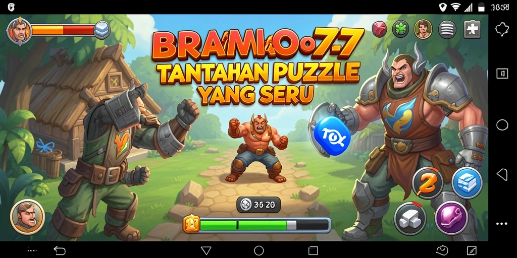 Tampilan gameplay BROMO77 dengan tantangan puzzle yang menarik.