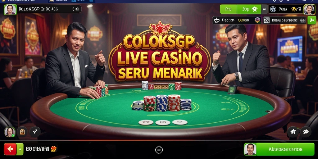 Tampilan gameplay real-time di COLOKSGP untuk pengalaman Live Casino.