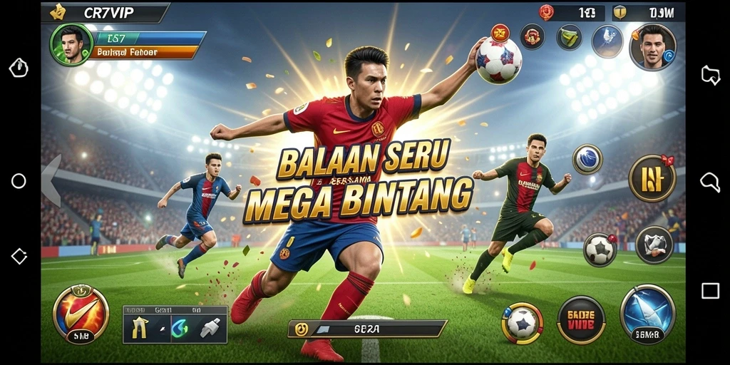 Tampilan gameplay balapan yang seru dan mendebarkan di CR7VIP.