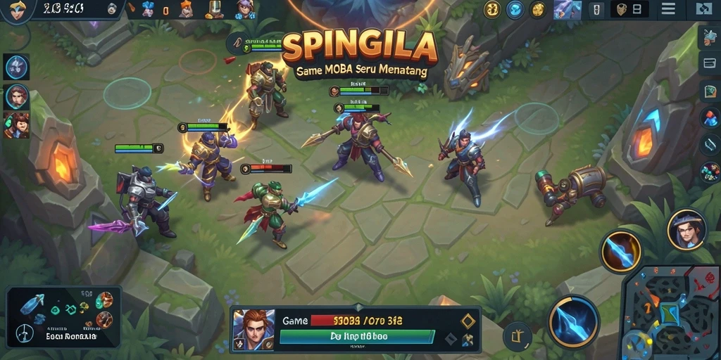 Tampilan gameplay SPINGILA yang mendebarkan dan penuh aksi.